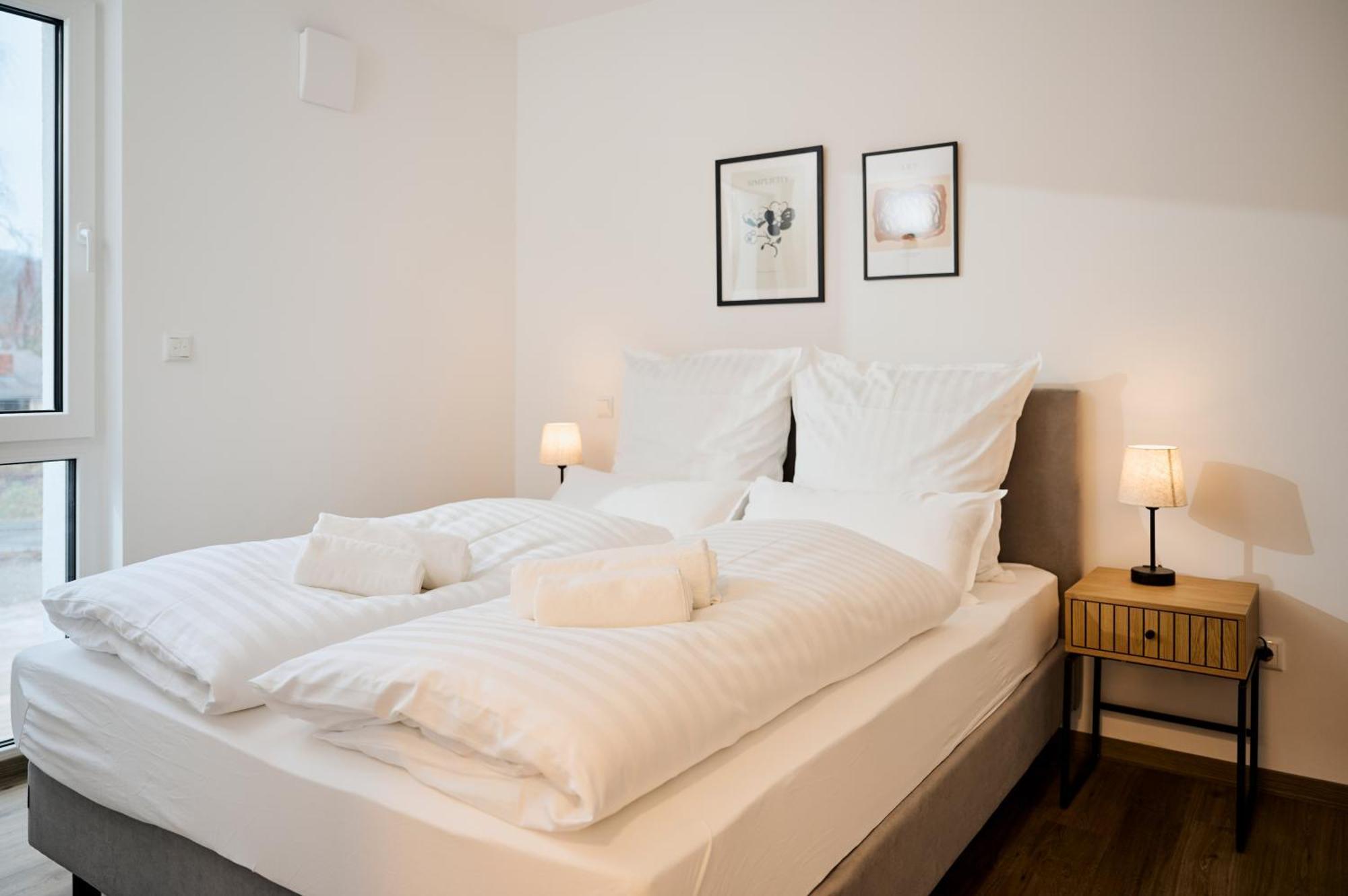 Moderne Apartments Mit Highspeed-Wlan Und Gratis-Tiefgarage Ihr Perfekter Rueckzugsort Nahe Dem Zentrum Und Der Therme I Barrierearm Bad Kissingen Exterior foto